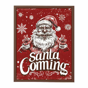 Santa Coming Poster