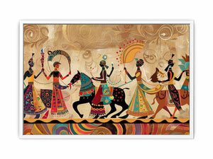 Indian Wedding Parade Framed Print