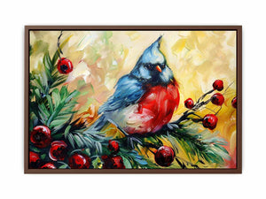 Festive Sparrow Poster