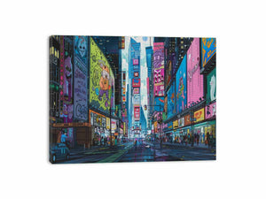 Retro Time Square Canvas Print