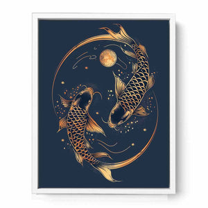 Lucky Koi Fish Framed Print