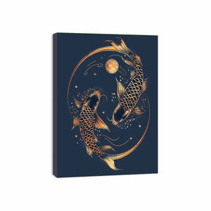 Lucky Koi Fish Canvas Print