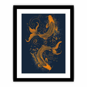 Lucky Koi Fish Art Print