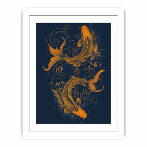 Lucky Koi Fish Streched canvas