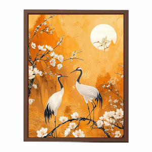 Two Cranes Poster