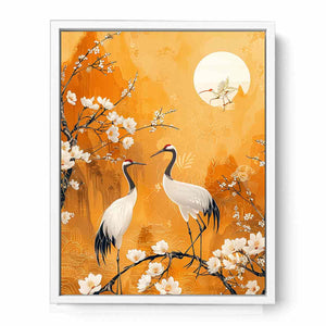 Two Cranes Framed Print