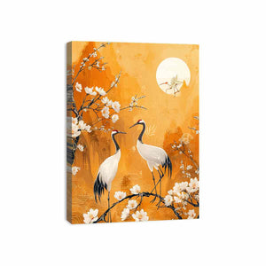 Two Cranes Canvas Print