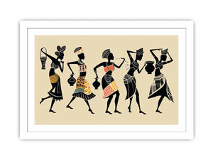 Dance in Africa Streched canvas