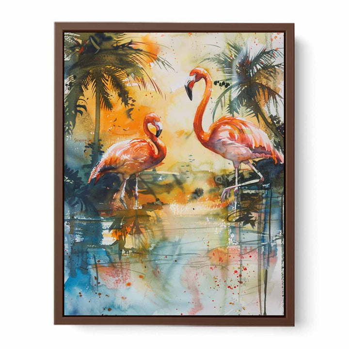Flamingo Couple  Painting