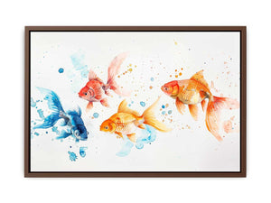Gold Fish Watercolor Painting