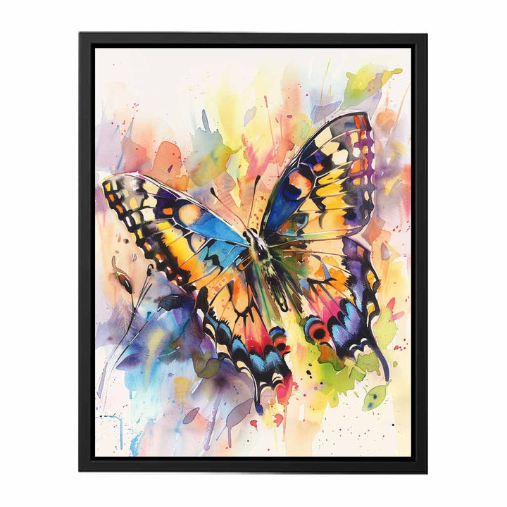 Watercolor Butterfly Painting canvas Print