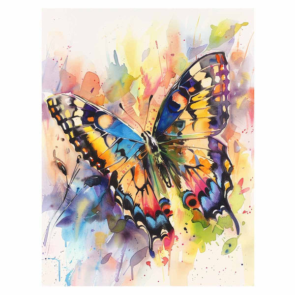 Watercolor Butterfly Painting  Art Print
