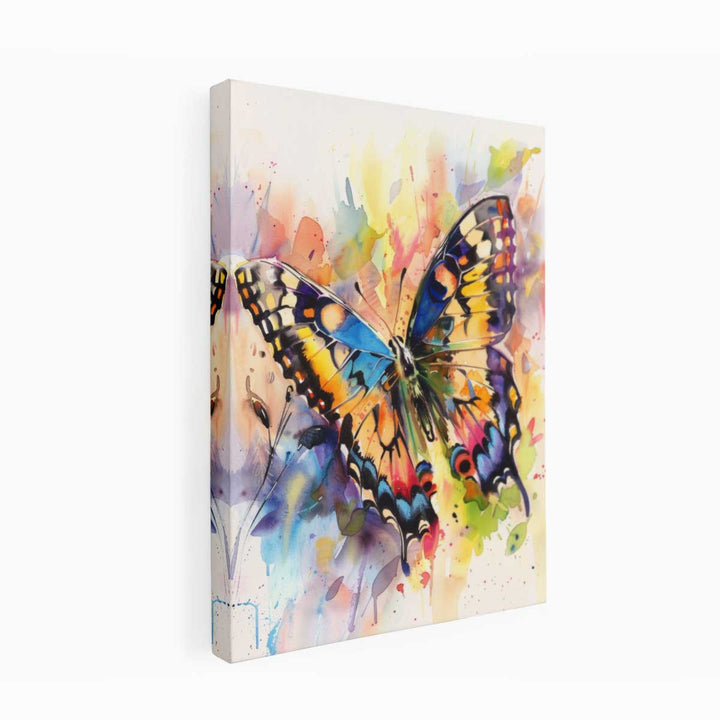 Watercolor Butterfly Painting canvas Print