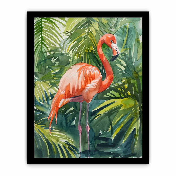 Flamingo framed Print