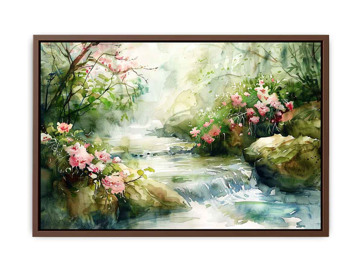 Watercolor River Paining