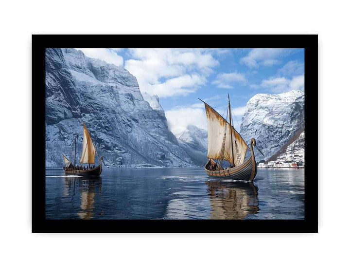 Viking Ship  framed Print