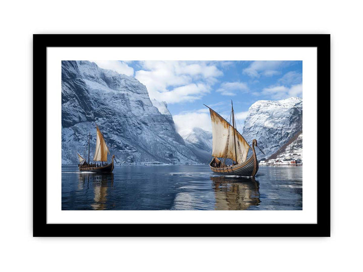 Viking Ship  framed Print