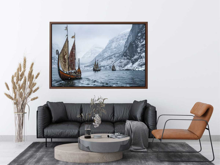 Viking Ship Painting Art Print