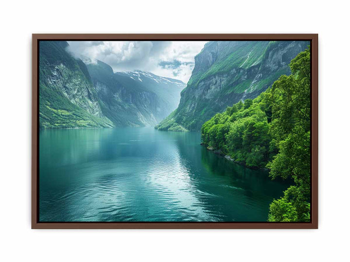 Fjord Landscape Painting