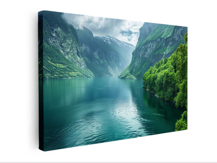 Fjord Landscape canvas Print
