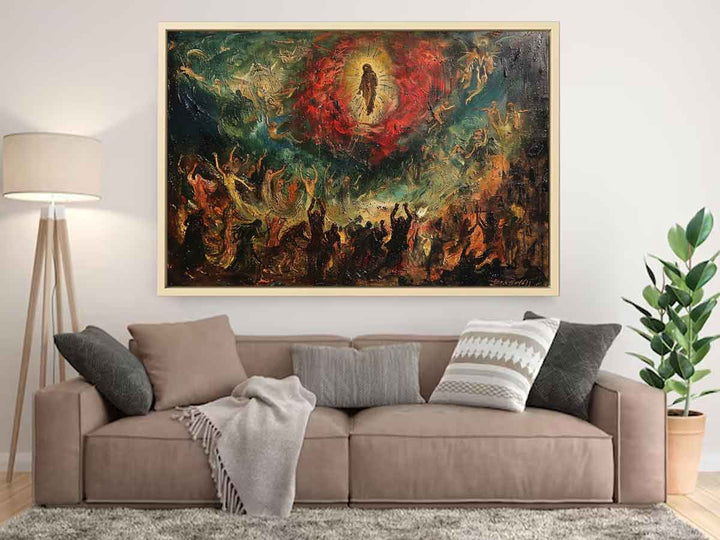 Christ In Hell Painting Art Print