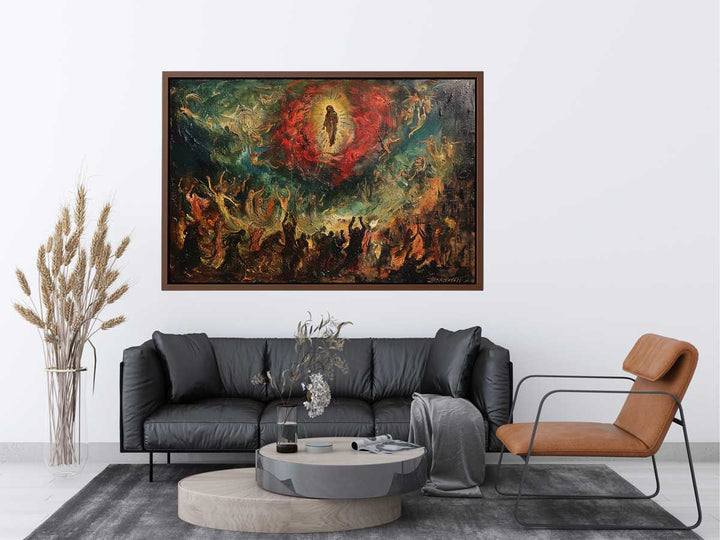 Christ In Hell Painting Art Print