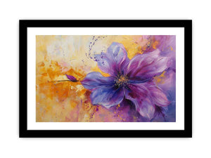 Purple Abstract Flower Art Print