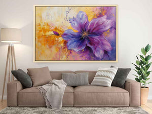Purple Abstract Flower