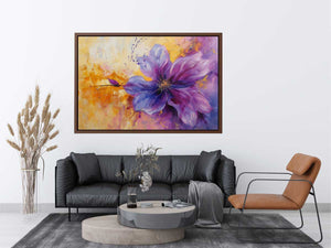 Purple Abstract Flower