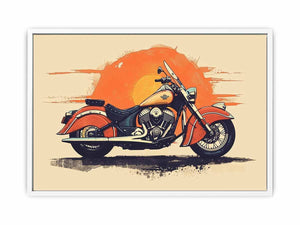 Indian Motorcycle Art Painting
