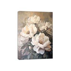 Ivory Bloom canvas artwork for modern luxury interior decor
