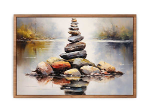 Stacking Stones Art Painting