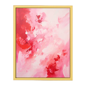 Pink Red Abstract Art Poster