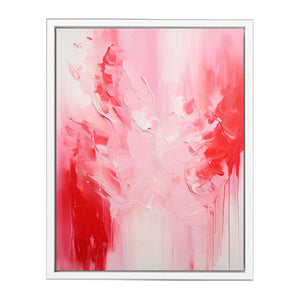 Pink Red Absract Painting Canvas Print