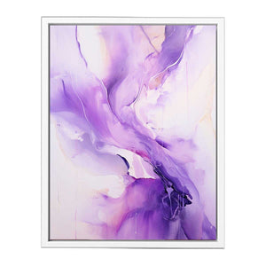 Purple Absract Painting Canvas Print