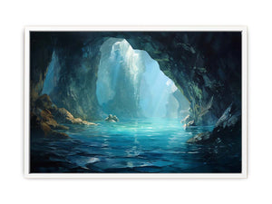Ocean Cave Art Canvas Print