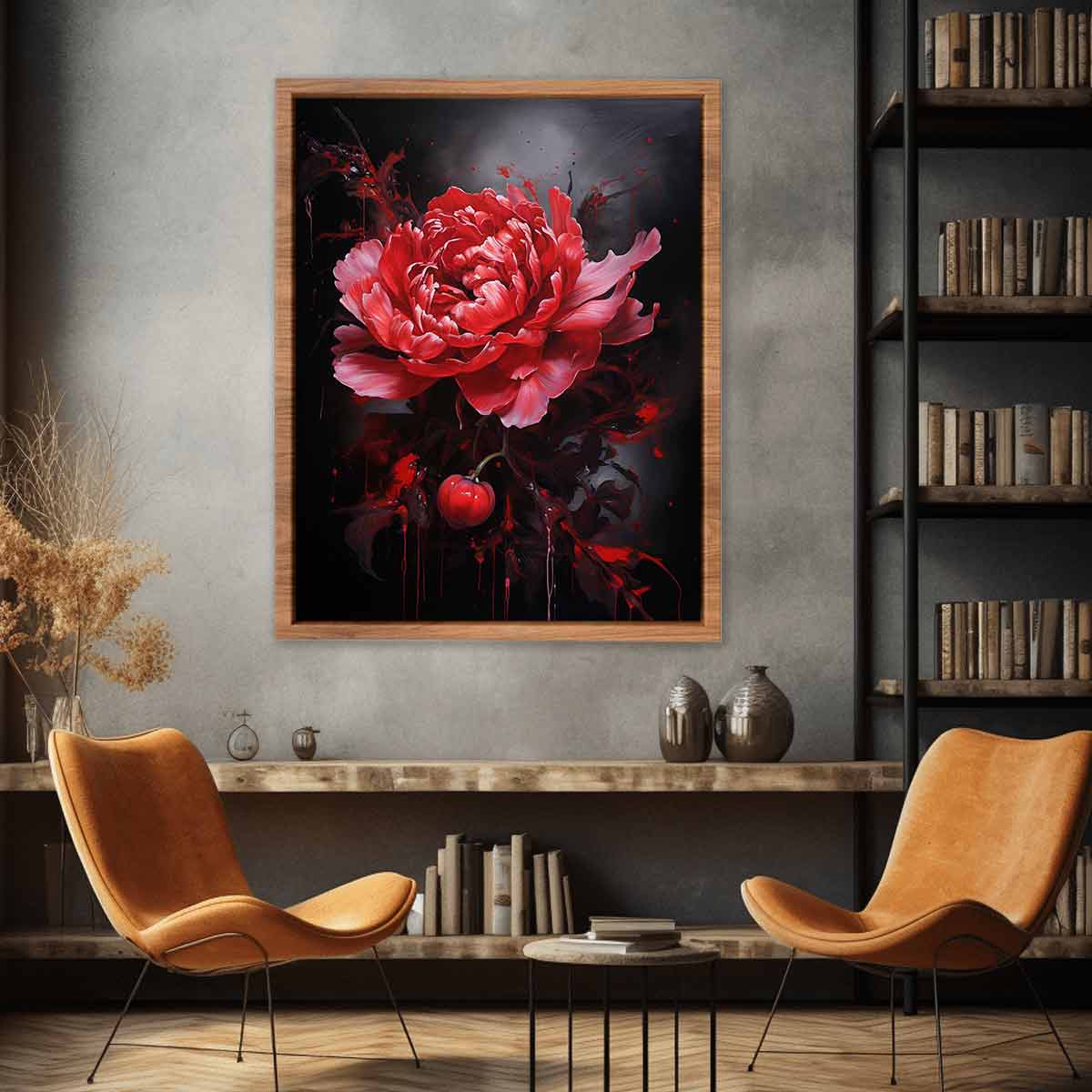 Red flower Painting