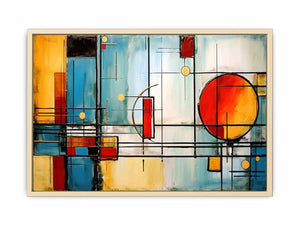 Square Circle Art Framed Print