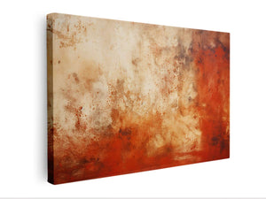 Brown Red Abstract Painting