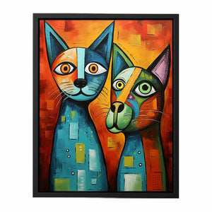 Cat Dog Modern Art