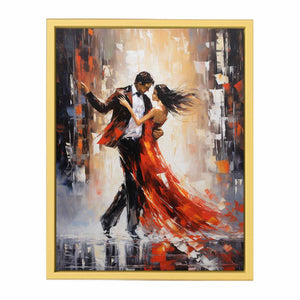 Dancing Couple Modern Art Poster