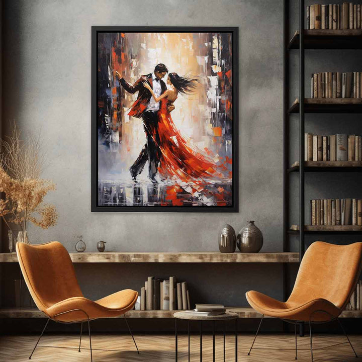 Dancing Couple Modern Art 