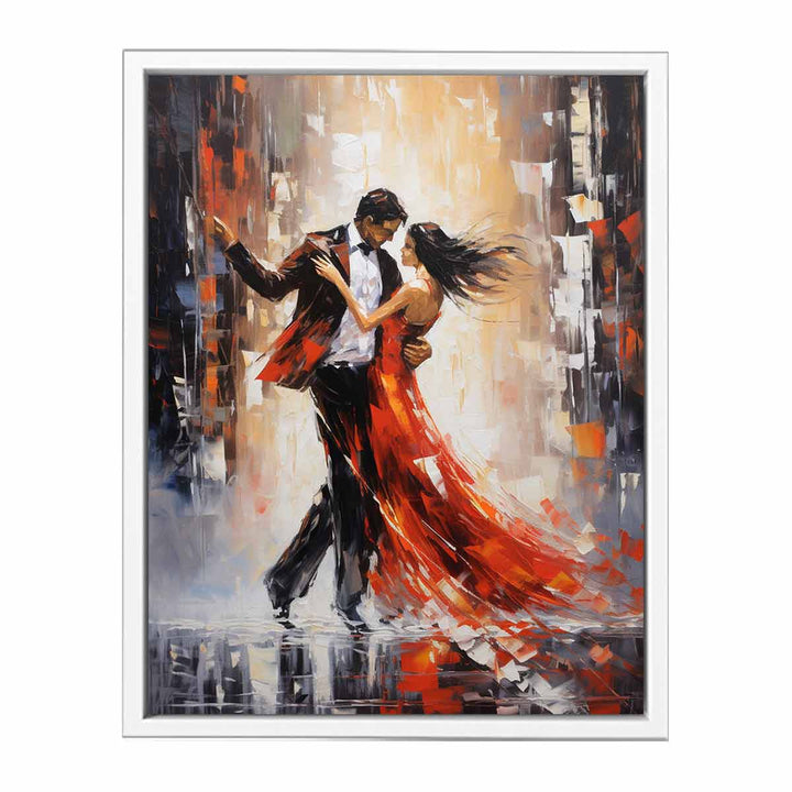 Dancing Couple Modern Art  Canvas Print