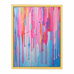 Multi color Dripping Art Poster