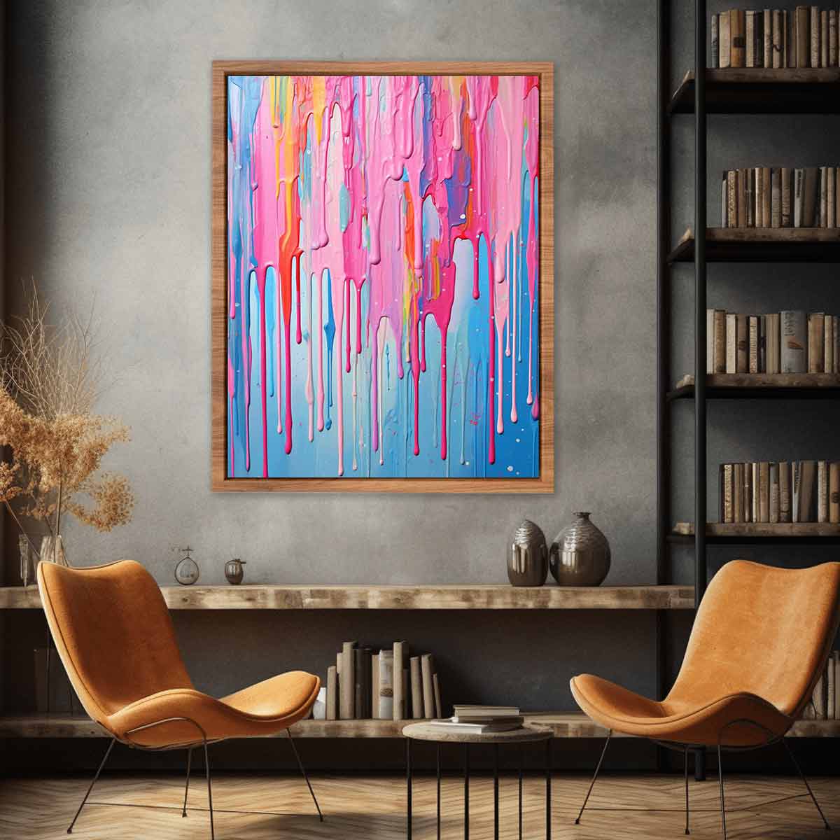 Multi color Dripping Art