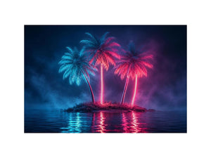 Neon Tide canvas art for modern luxury decor.