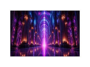Celestial Cathedral canvas art for modern luxury decor.