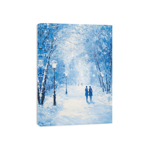 Blue winter Canvas Painting