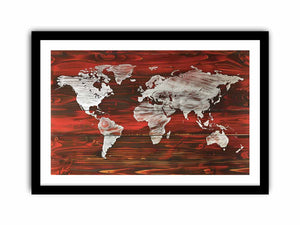 Map World Art Print