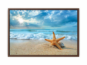 Starfish on Beach Poster